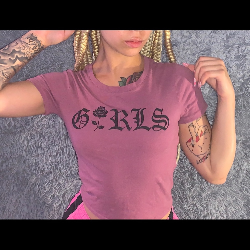 purple GIRLS top